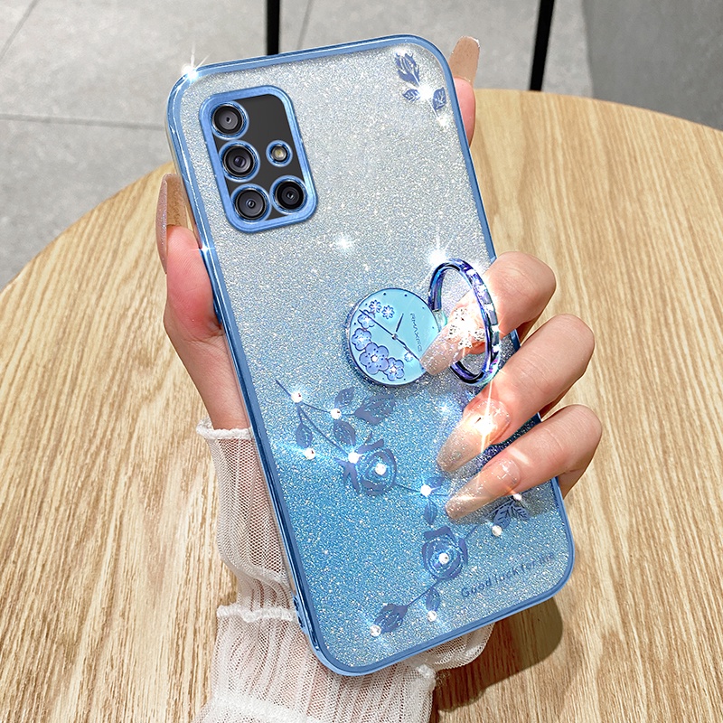 Ốp Điện Thoại Hoa Hồng Đá Quý Chống Sốc Cho Samsung Galaxy A71 (5G) A71 (4G) A51 (4G) A51 (5G) M51 M