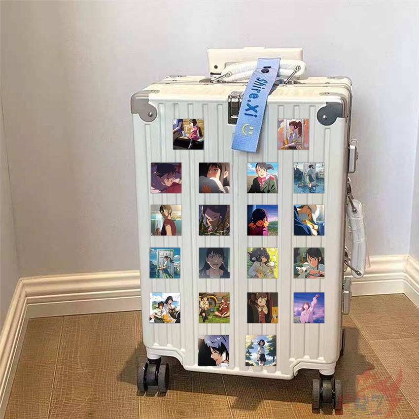 ❉ Suzume. Áp Phích Dán Trang Trí Mini Xinh Xắn ❉ Bộ 60 Sticker Chống Thấm Nước Họa Tiết Doodle Hợp Thời Trang
