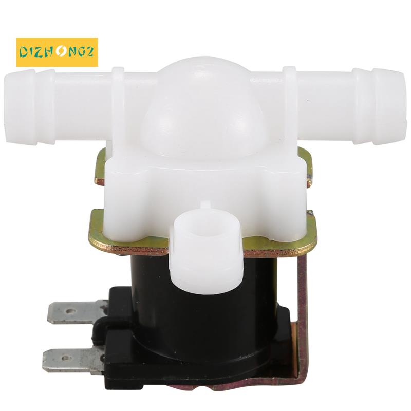 Ống 3 '8 inch 12VDC Barb Van điện từ Thân nhựa 12 volt DC cho vòi tự động Vòi uống nước-không áp suất. trắng và đen