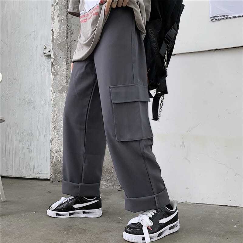 Quần ống rộng Lưng Cao Thiết Kế Mới Đơn Giản Thời Trang Mùa Hè Dành Cho Nữ