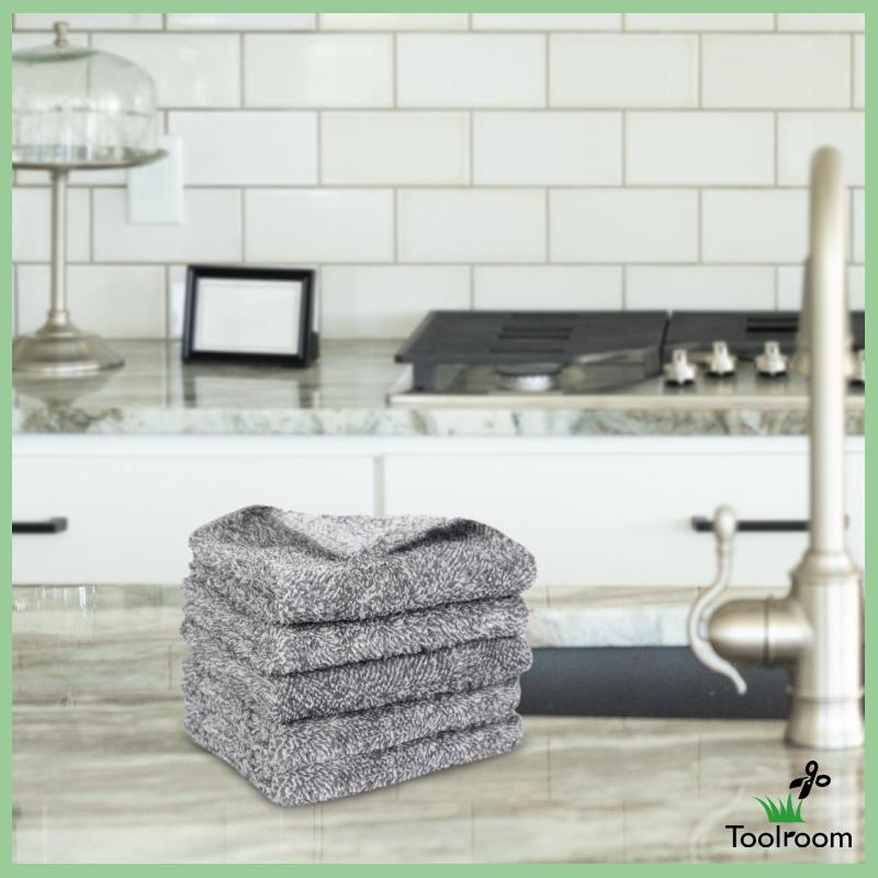 Set 5 Khăn Lau Chén Dĩa Tái Sử Dụng Được Cho Nhà Ở