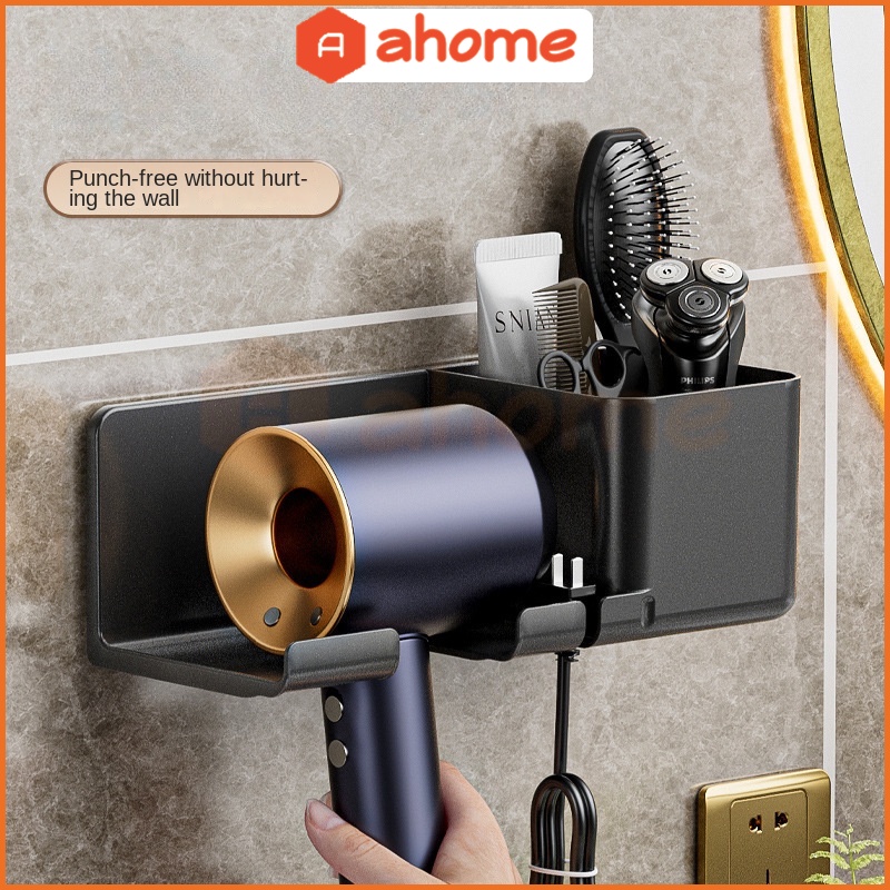 Giá Treo Máy Sấy Tóc Gắn Tường Không Cần Đục Lỗ Cho Nhà Tắm Ahome