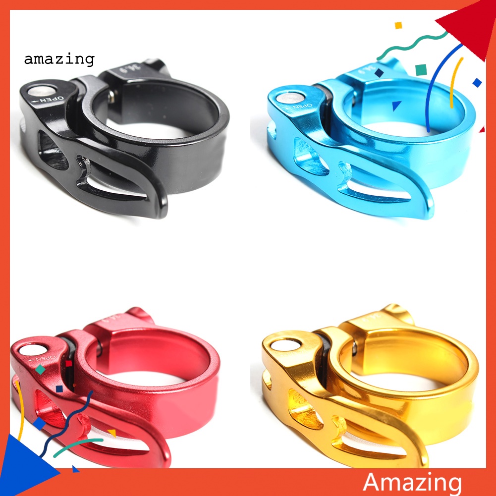 Kẹp Cố Định Yên Xe Đạp Leo Núi Bằng Hợp Kim Nhôm 34.9mm Tháo Lắp Nhanh Tiện Lợi