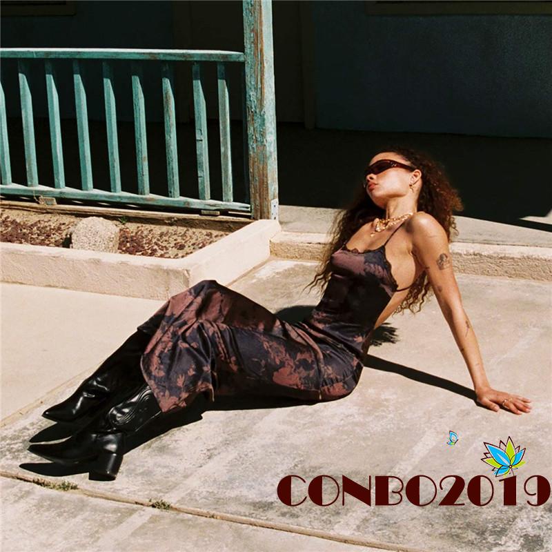 Đầm Dài Không Tay Hở Lưng Phong Cách Cổ Điển Quyến Rũ Dành Cho Nữ