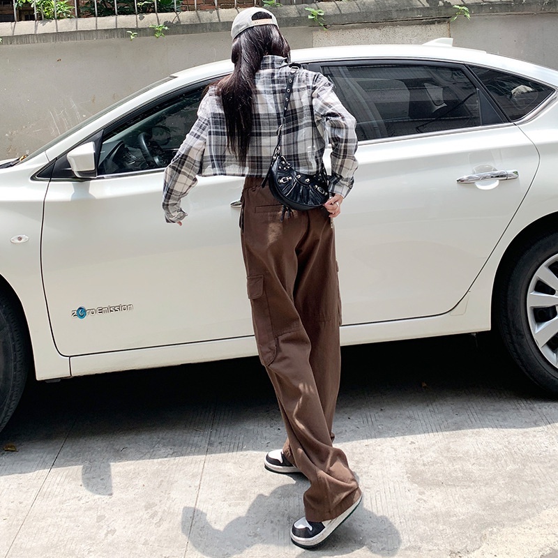 Quần Yếm Dáng Rộng Phong Cách Đường Phố Mỹ Thời Trang Xuân Thu Mới