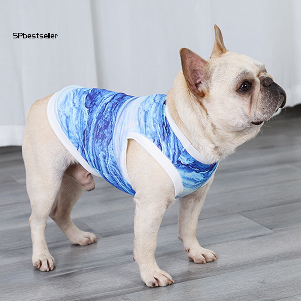 Áo Sát Nách Màu Sắc Mát Mẻ Thoáng Khí Chống Muỗi Cho Thú Cưng