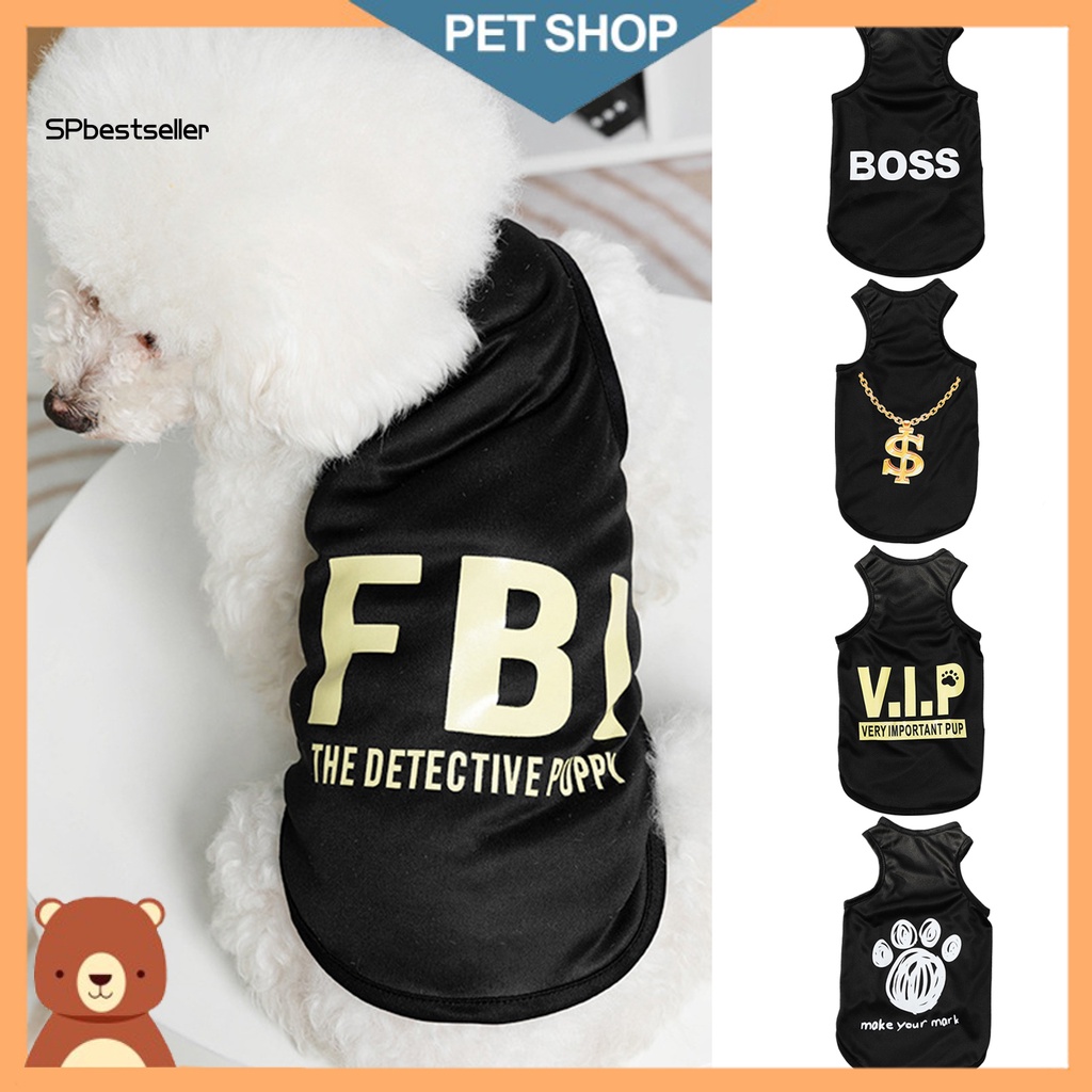 Áo Thun In Chữ Dễ Thương Cho Thú Cưng