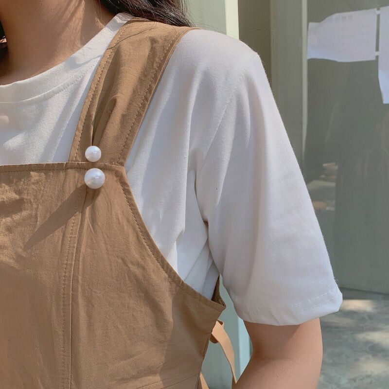 Set 8 Ghim Cài Thắt Lưng Đính Ngọc Trai Chống Trượt Thời Trang