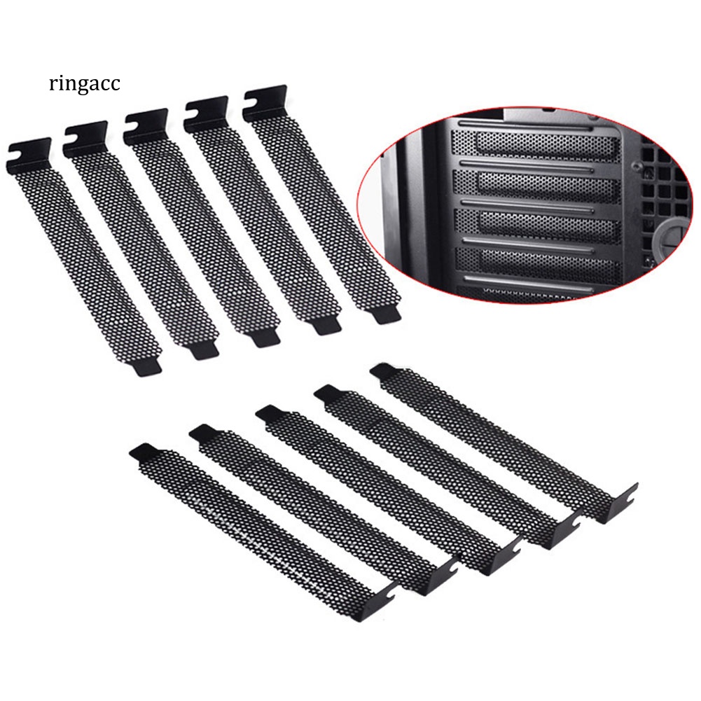 Bộ 5 Tấm Lọc Bụi Tản Nhiệt Bằng Kim Loại Cho Máy Tính PCI