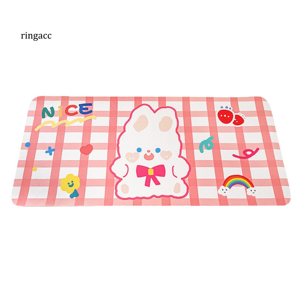 Tấm Lót Chuột &amp; Bàn Phím Bằng PVC Mềm Chống Nước In Hình Hoạt Hình Dễ Thương