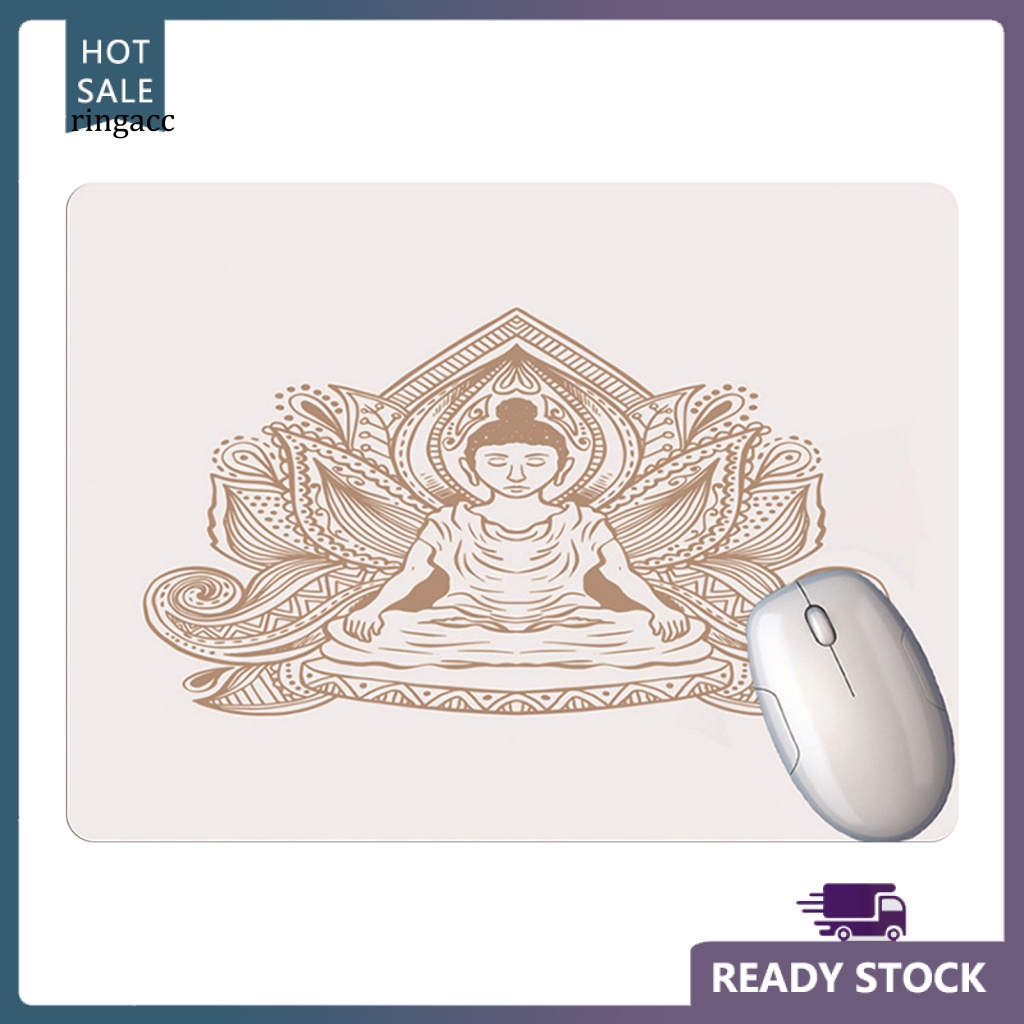 Tấm Lót Chuột Và Bàn Phím Máy Tính Bằng Cao Su Siêu Mỏng Chống Trượt Hình Sừng Hươu Sáng Tạo Tiện Dụng