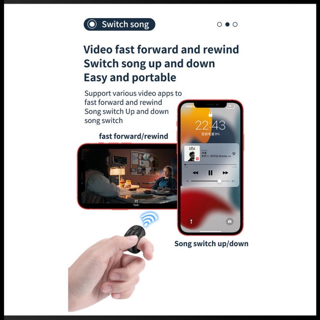 Điều Khiển Từ Xa Zevaret Kết Nối Bluetooth Chụp Ảnh Cho Điện Thoại