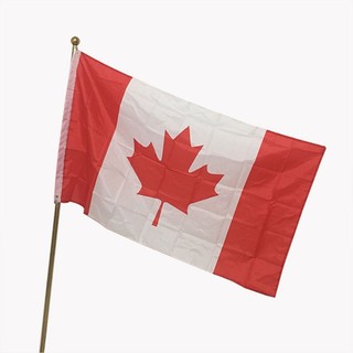 Cờ canada 3x5ft Hai Mặt Chất Liệu polyester