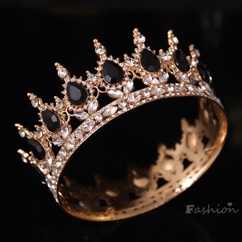 Vương Miện Đính Đá Sang Trọng Phong Cách Retro