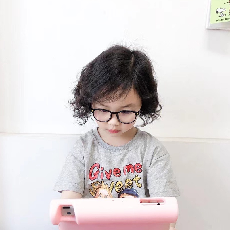 (KIQI-FASHION) COD Mắt Kính Chống Bức Xạ Ánh Sáng Xanh Bằng Silicon Mới Cho Trẻ Em Trai Và Bé Gái