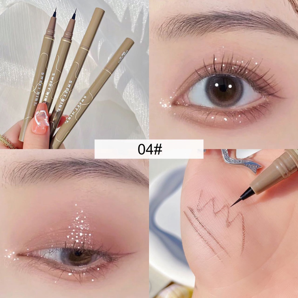 Bút Kẻ Mắt SWEET MINT Siêu Mảnh Sắc Nét Tự Nhiên Slim Liquid Eyeliner