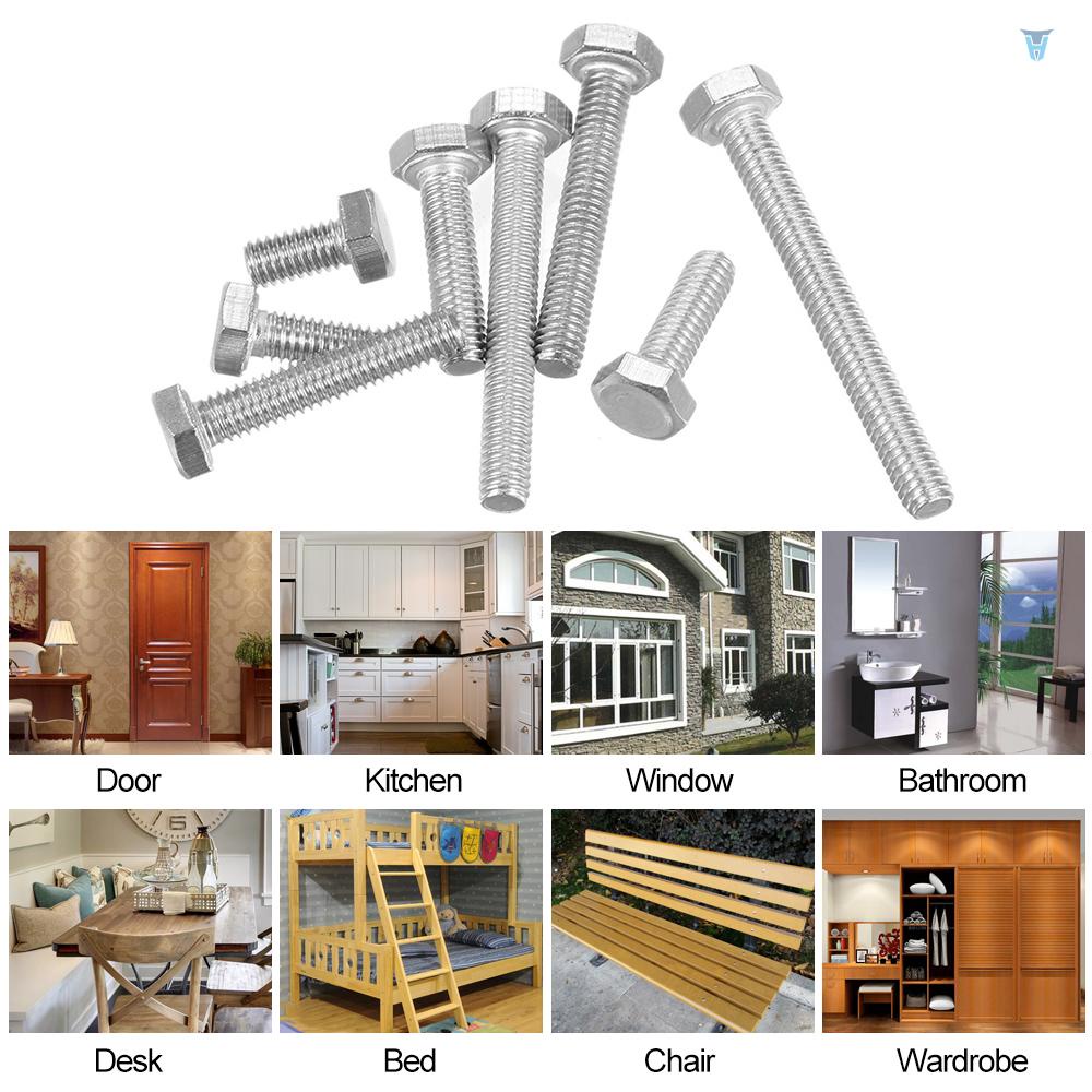 Vít Lục Giác Bằng Thép Không Gỉ DIN933 304 M-4 * 16