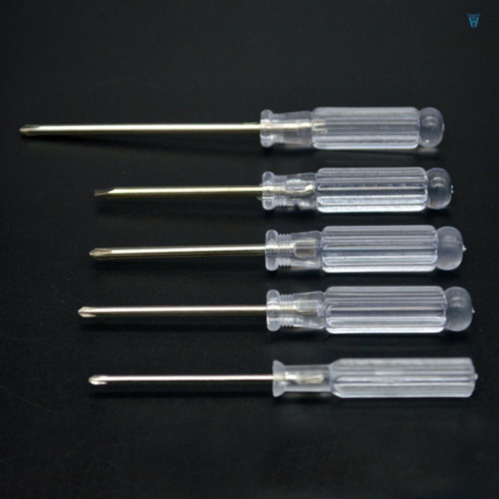 Bộ 5 Tuốc Nơ Vít Phillips Mini Trong Suốt Dùng Để Sửa Chữa Máy Tính