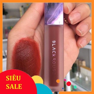 Son black rouge A12 đỏ nâu blackrouge nắp tím son kem lì màu đỏ gạch nâu