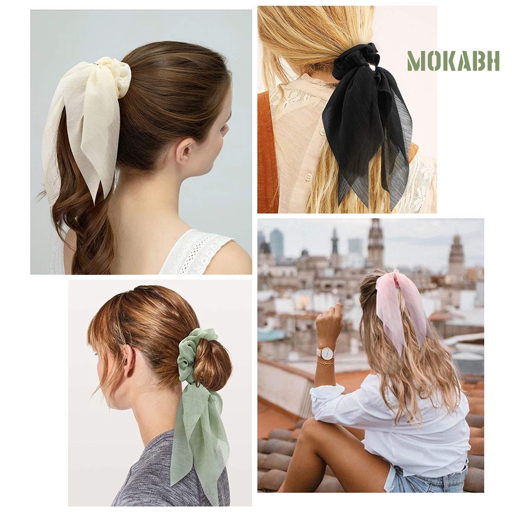Dây Buộc Tóc Hai Lớp Bằng Ren Dễ Thương Dành Cho Nữ