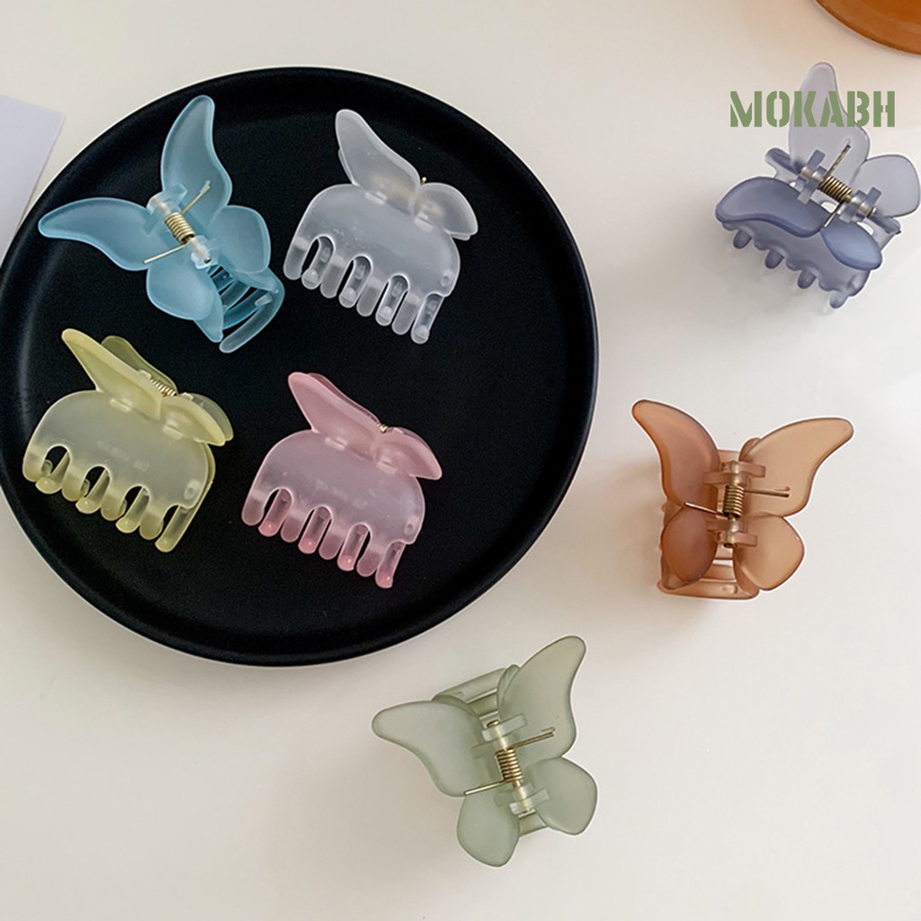 Kẹp Tóc Bằng Chất Liệu PC Chống Trượt Hình Con Bướm Dành Cho Nữ