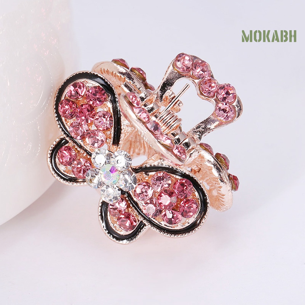 Kẹp Tóc Hình Hoa / Bướm Đính Đá Lấp Lánh Thời Trang Cho Bé