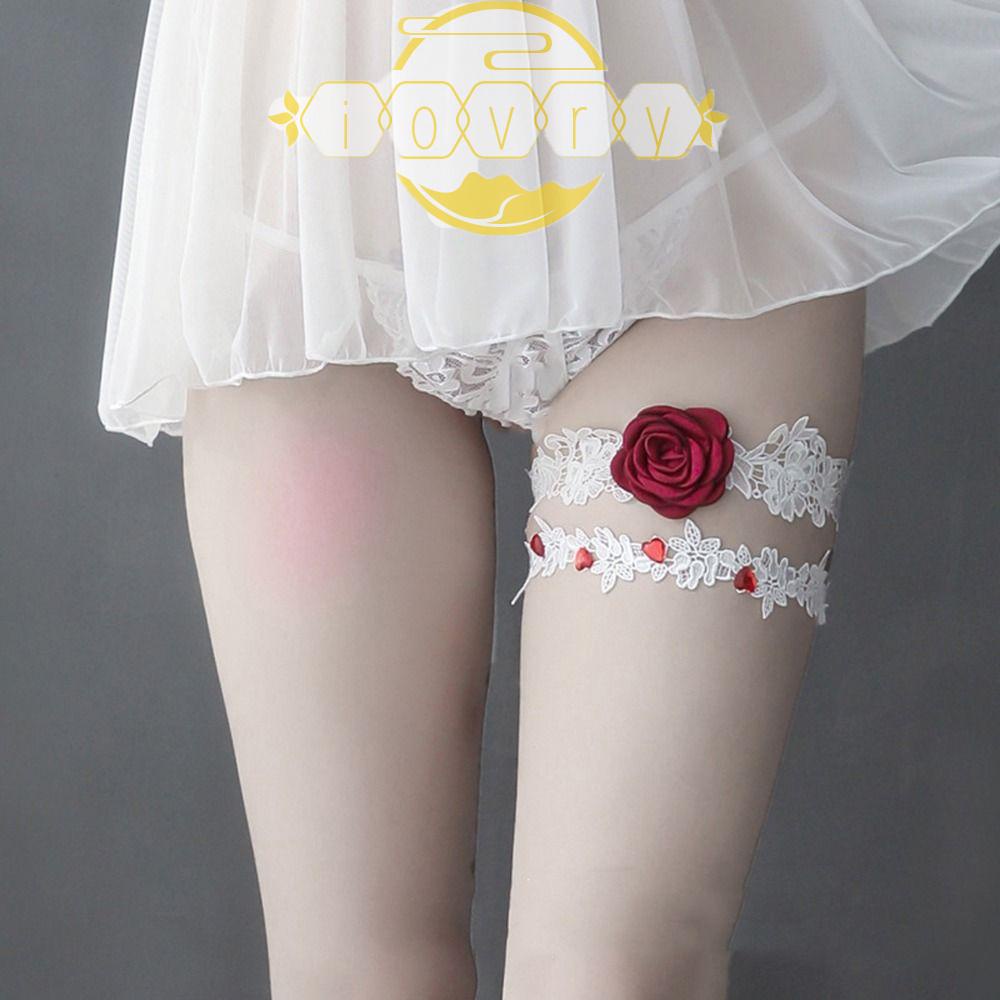 Đai Nịt Bít Tất Co Giãn Phối Ren Hoa Thanh Lịch Hóa Trang Lolita|Dây Đeo Vớ / Vớ Chân Thiết Kế Đơn Giản Tiện Dụng