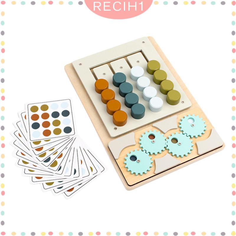 Đồ Chơi Trượt Xếp Hình Giáo Dục Theo Phương Pháp Montessori Màu Sắc Cho Bé Từ 3 Tuổi
