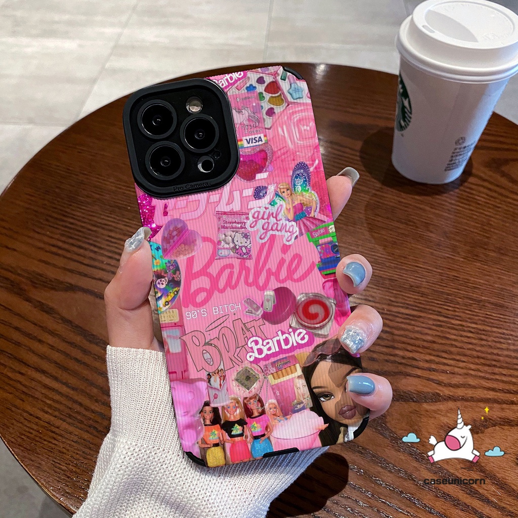 Ốp Điện Thoại Da Silicon Mềm Chống Sốc In Hình Búp Bê Barbie Cho iPhone 14 11 12 13 Pro MAX 7 8 Plus X XR XS MAX
