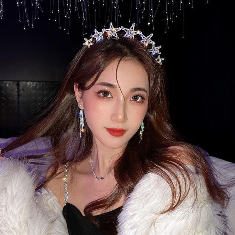 Cài Tóc Hình Ngôi Sao Đính Đá Phong Cách Vintage