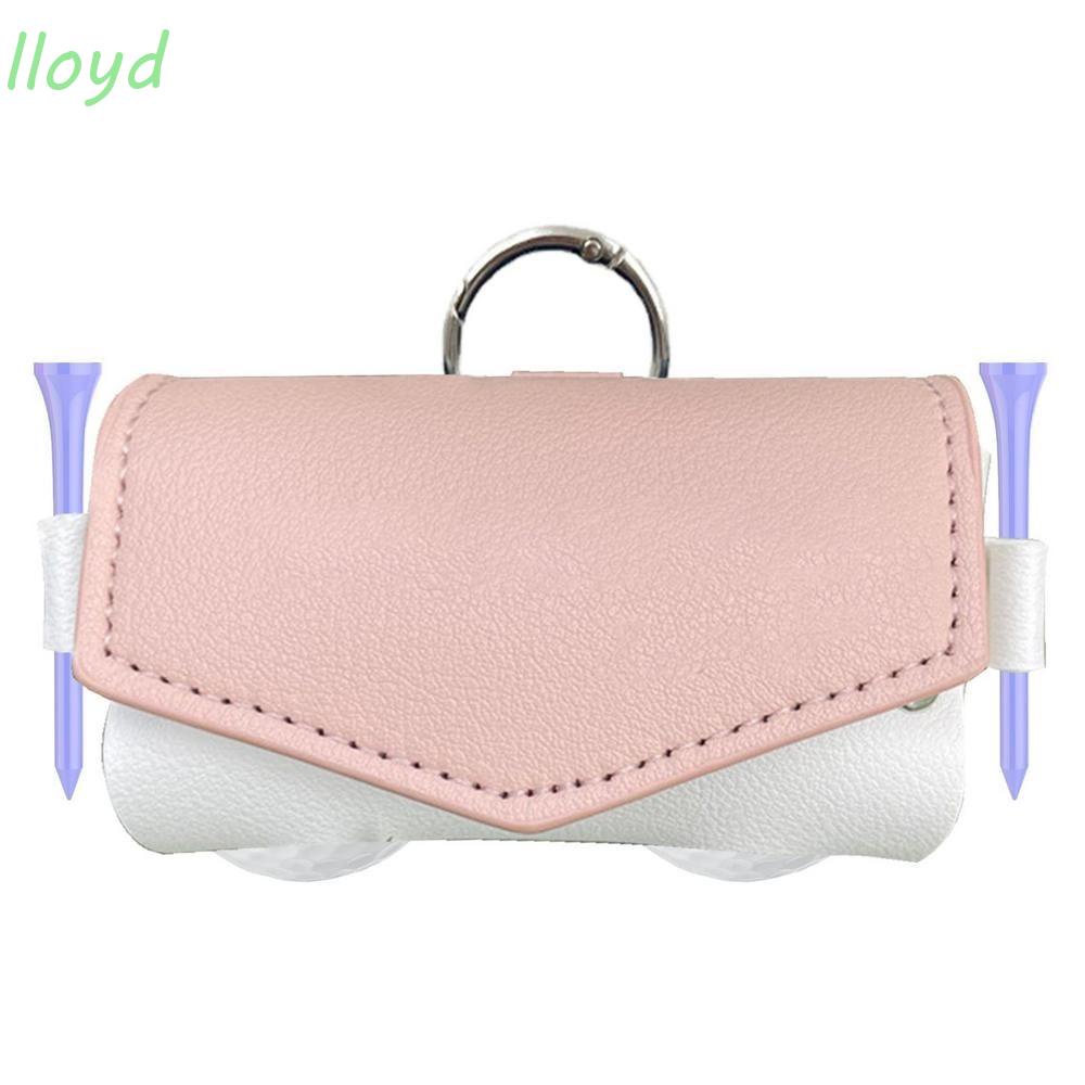 Túi Da PU Đựng 2 Quả Bóng Golf Đeo Hông Chống Trầy Xước