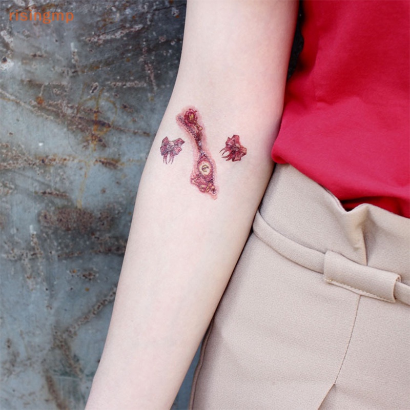 1 Tấm Hình Xăm Dán Vết Thương Chống Nước Phong Cách Halloween Độc Đáo