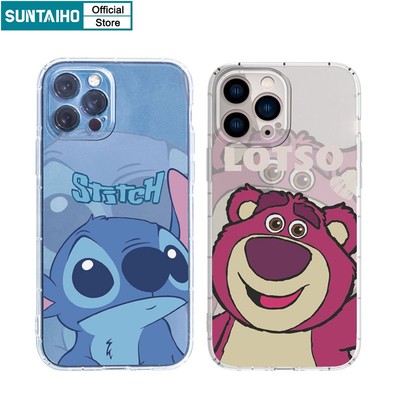 Suntaiho Ốp lưng iphone Ốp Điện Thoại TPU Dẻo Trong Suốt In Hình Gấu Đáng Yêu Cho IPhone 11 IPhone 11 Pro Max 14 12 13 XS X XR XS Max 7 8 Plus 11
