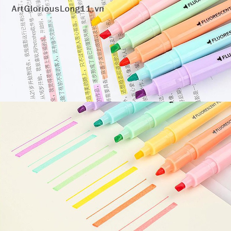 Set 6 Bút Đánh Dấu Hai Đầu Màu Sắc Ngọt Ngào