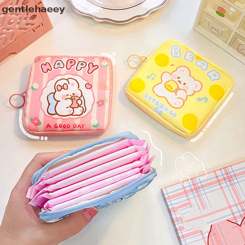 Túi Đựng Khăn Giấy / Đồ Trang Điểm Mini Họa Tiết Hoạt Hình Mang Đi Du Lịch Tiện Lợi