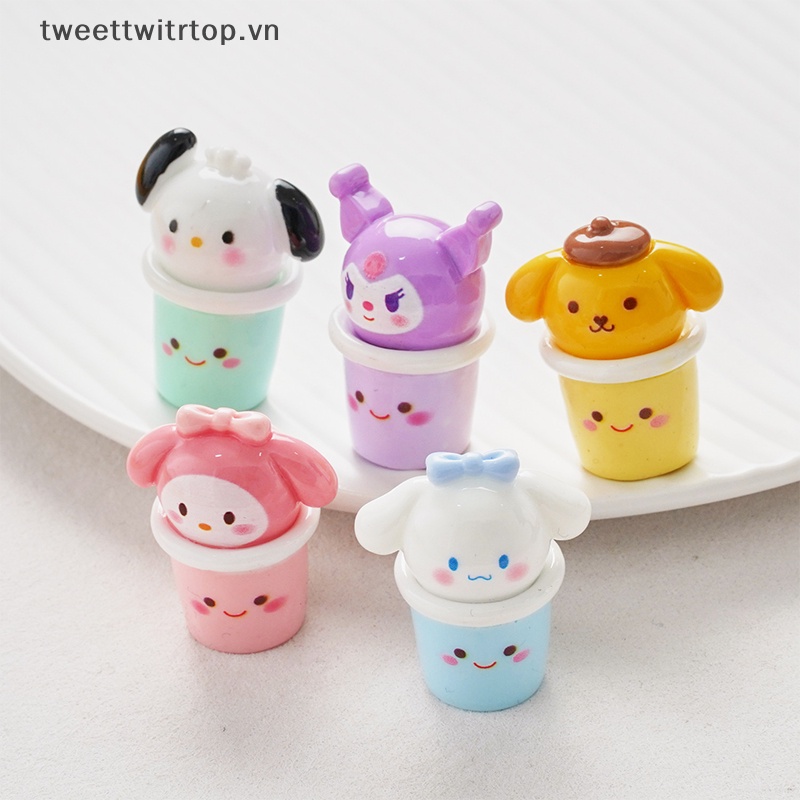 Trtop Dây Xích Resin Ba Chiều Màu Macaron Hình Động Vật Hoạt Hình Dễ Thương Làm Móc Khóa Điện Thoại Di Động DIY
