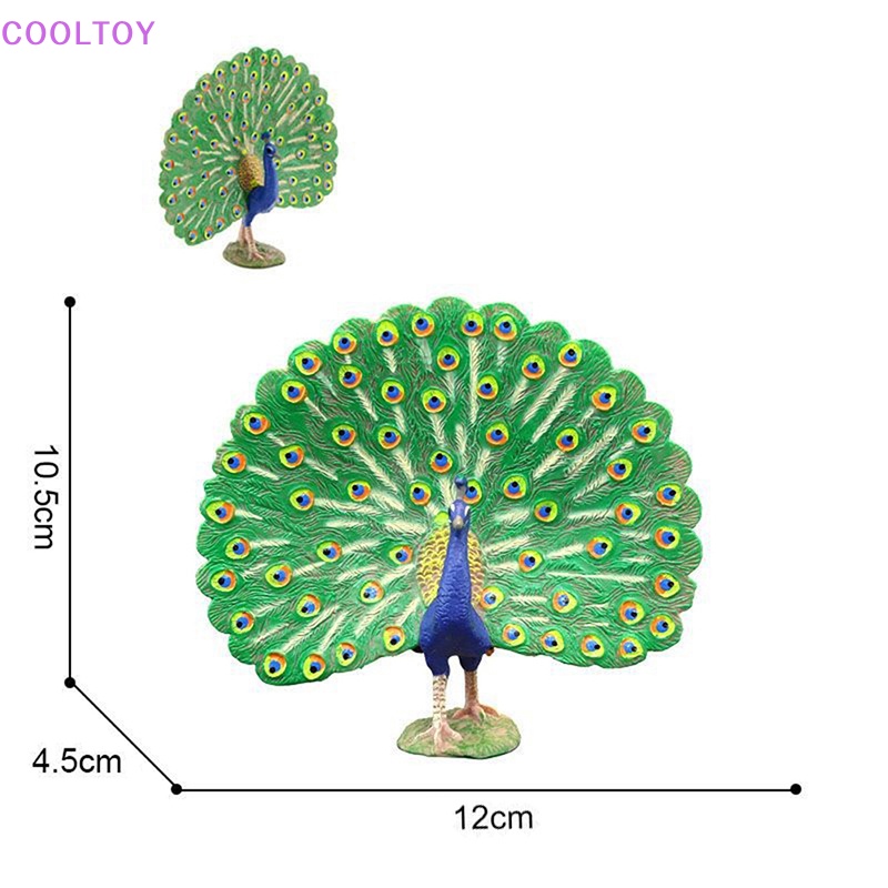 Cooltoy Tượng Mô Hình Chim Công Nông Trại Sống Động Như Thật