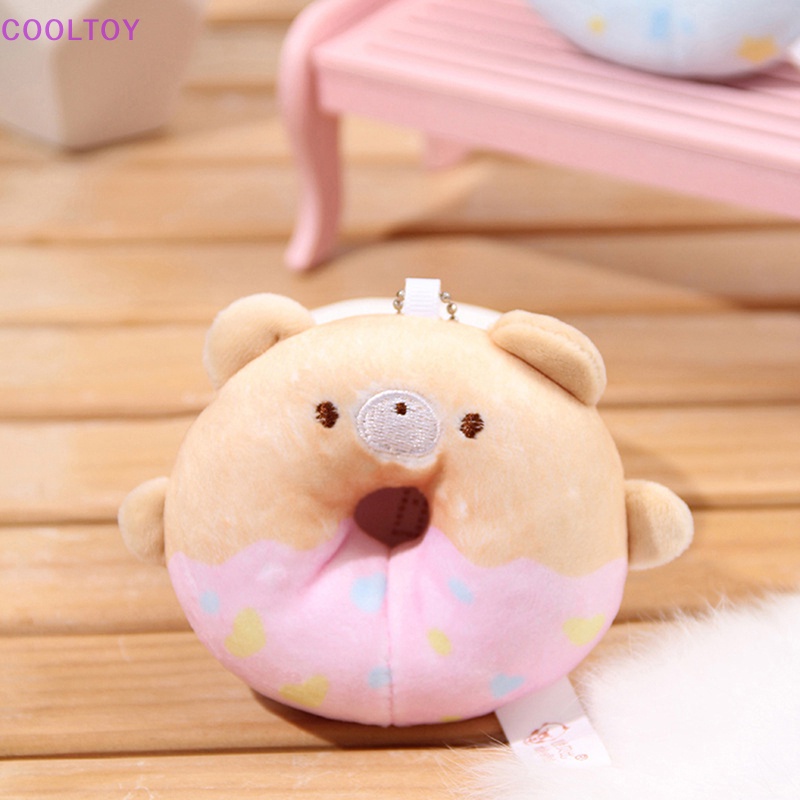 Cooltoy Đồ Chơi Nhồi Bông Hình Bánh Donut Mềm Mại Treo Chìa Khóa Trang Sức Cho Bé