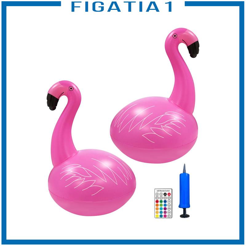 [figatia1] Đèn Hồ Bơi Năng Lượng Mặt Trời Hình Hồng Hạc Cổ Điển Dễ Sử Dụng Cho Giáng Sinh