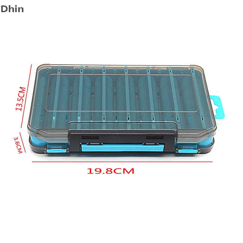 Hộp Đựng Phụ Kiện Câu Cá 14 Ngăn Hai Mặt Tiện Dụng