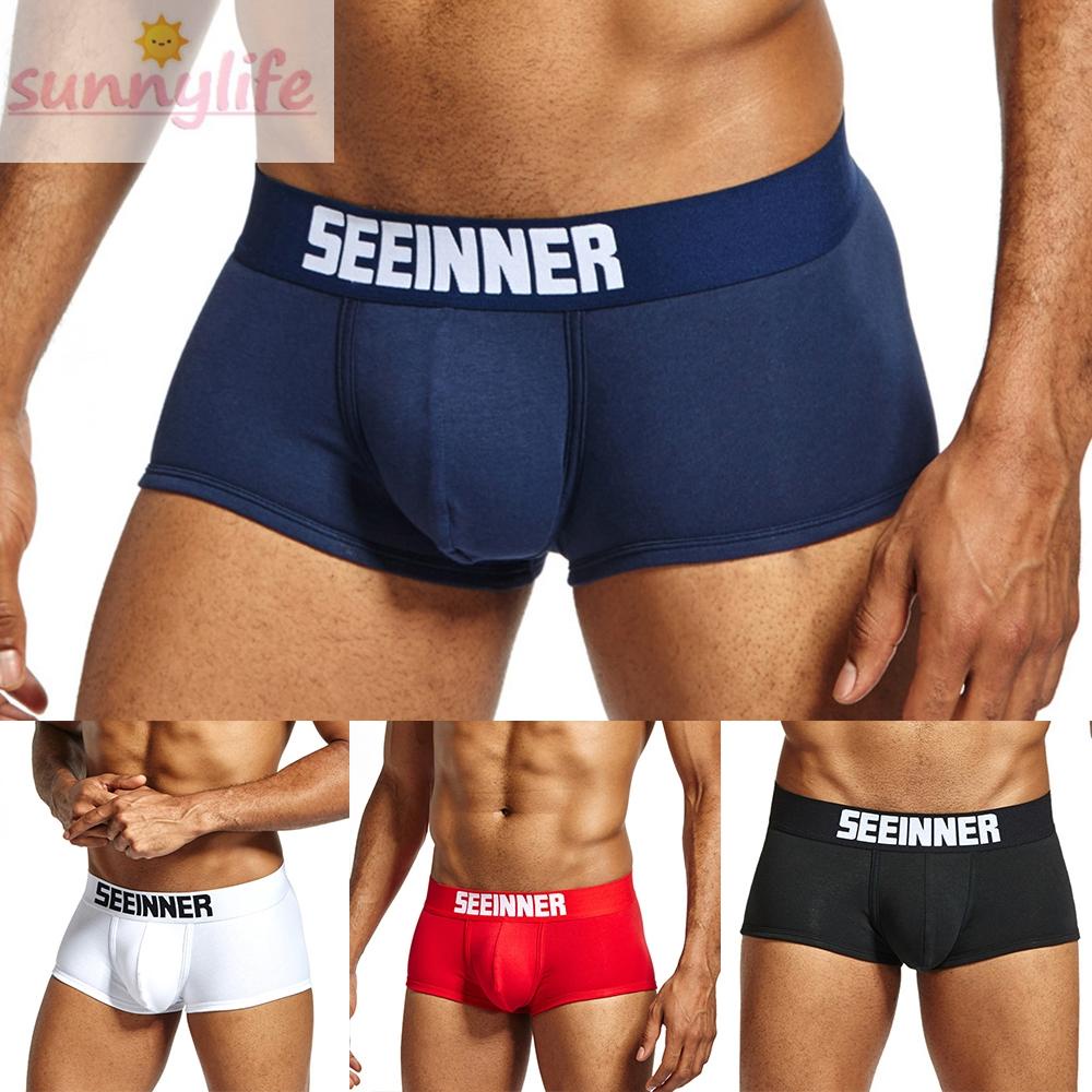 Quần Lót Cotton Thấm Hút Mồ Hôi Thoáng Khí Thoải Mái Cho Nam Size M-2XL