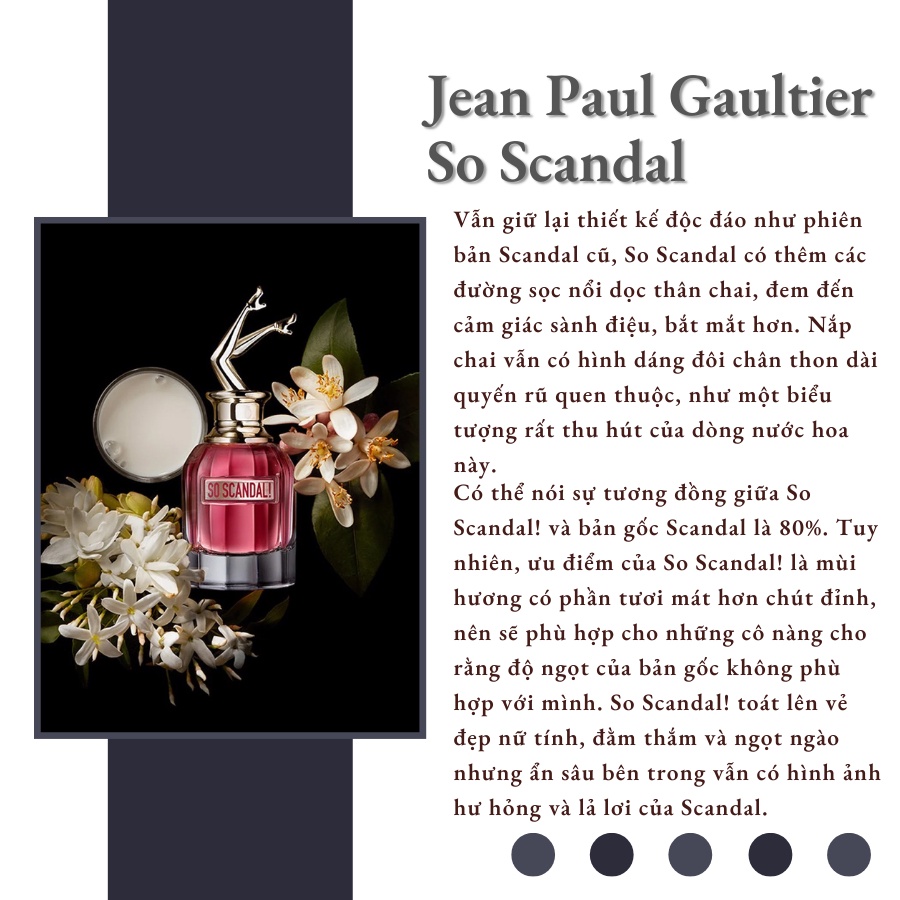 Nước hoa chiết nữ Jean Paul Gaultier So Scandal mini dầu thơm 10ml chính hãng - Delimaperfume