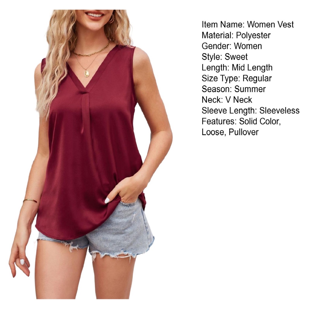 Yemianbuj.cl Phụ Nữ Mùa Hè Áo Không Tay