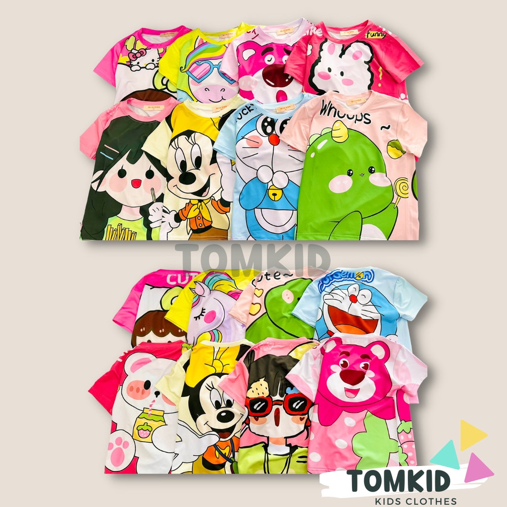 Đồ bộ cho bé gái, bộ ĐÙI bé gái thun lạnh DỄ THƯƠNG 9-42KG, TomKids