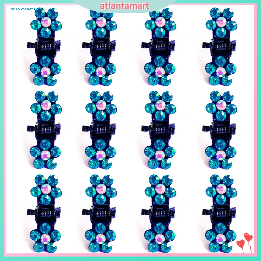 Túi Đựng Đồ Dùng Cao Cấp Tiện Dụng| Set 12 Kẹp Tóc Chống Trượt Trọng Lượng Nhẹ Hình Hoa Dễ Thương Cho Bé