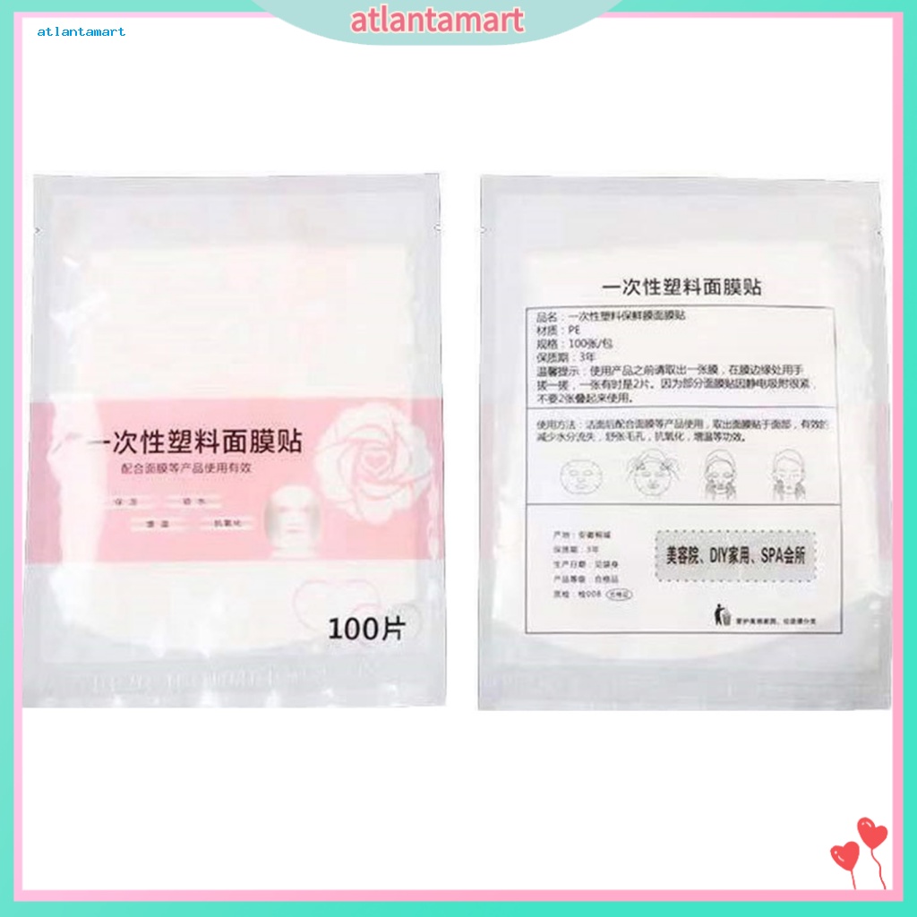 Túi Đựng Đồ Dùng Cao Cấp Tiện Dụng| Set 100 Miếng Dán Nhựa PE Chống Mất Dưỡng Ẩm Đa Năng Dùng Một Lần Cho Spa