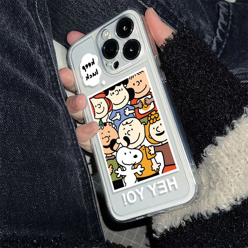 ✅Ốp Điện Thoại Dẻo Họa Tiết Hoạt Hình Snoopy Dễ Thương Chống Sốc Cho iPhone12 78 max Style 116In13 plus14pro