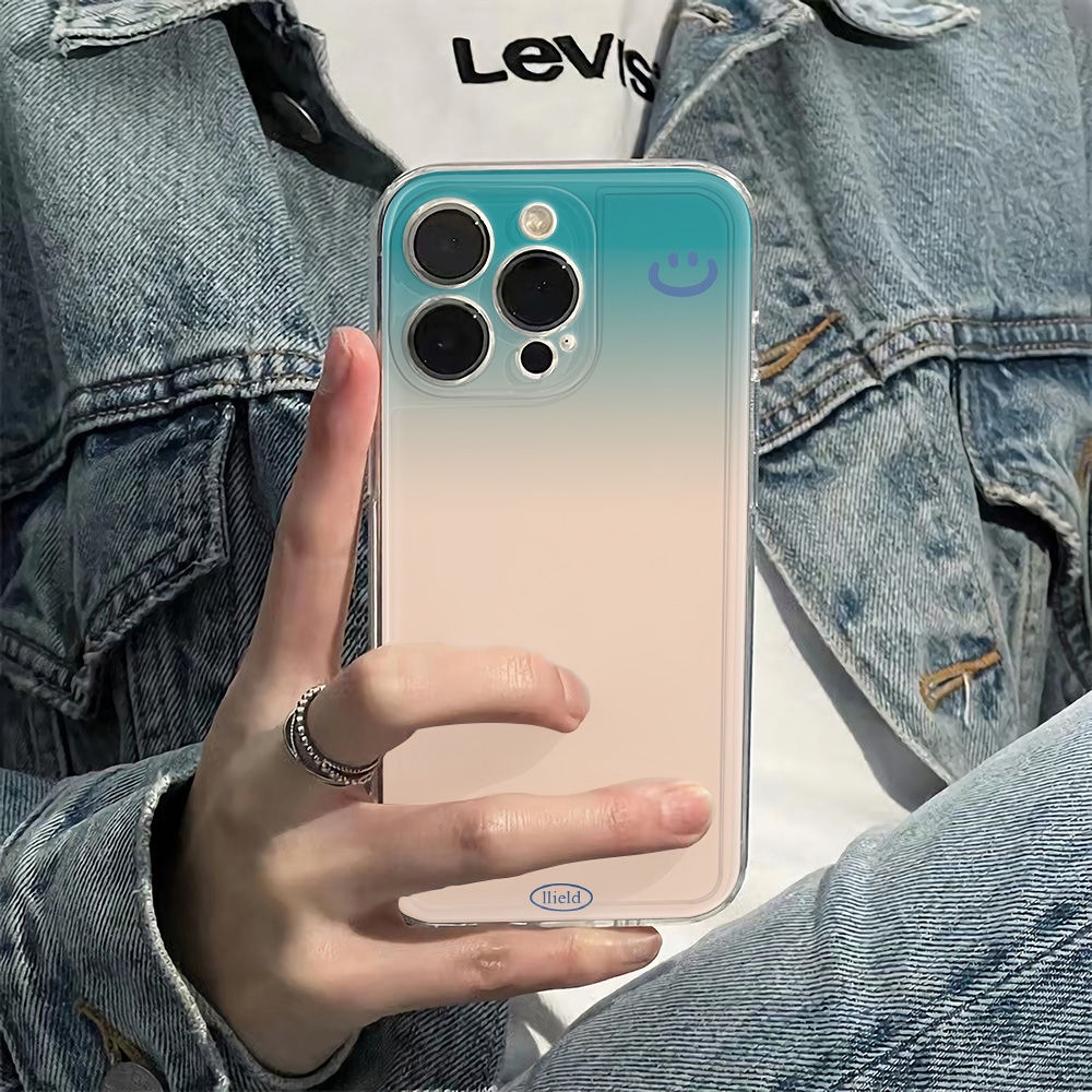 ✅Ốp Điện Thoại Mềm Chống Sốc 6In Màu Xanh Dương Đậm Đơn Giản Cho Iphone1278Plus 1114pro 13 MHBS