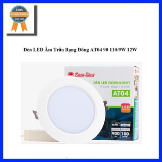 Đèn led âm trần rạng đông at04 90 110/9w 12w