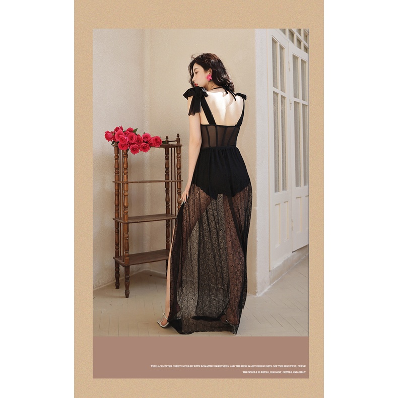 Bộ Đồ Bơi Hai Mảnh Gồm Áo Hai Dây Và Chân Váy Dài Ôm Dáng Gợi Cảm Cho Nữ